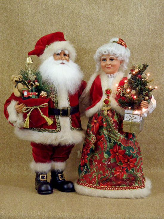 stuffed mr and mrs claus